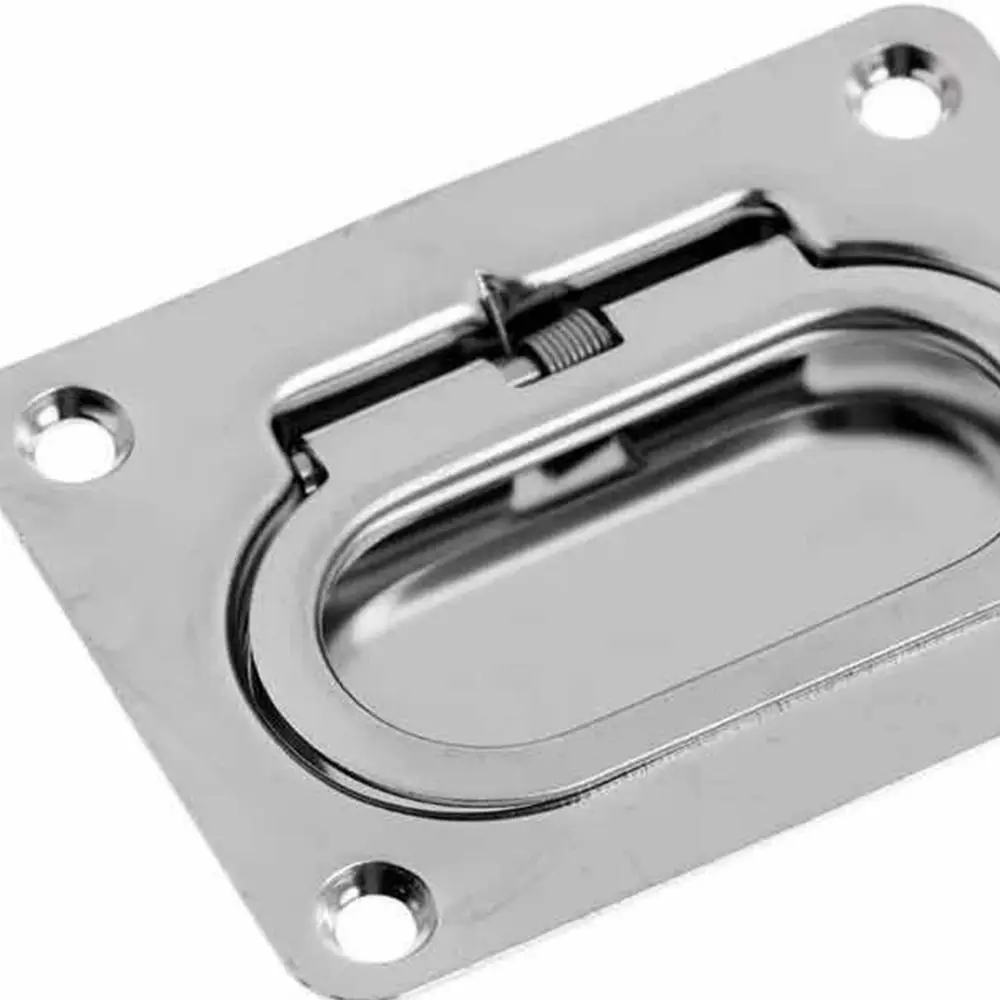 الفولاذ المقاوم للصدأ سحب فلوش رفع حلقة مكافحة حشرجة الموت مربع راحة السحابات البحرية الصف خفيفة الوزن قابلة للقفل باستمرار المشبك