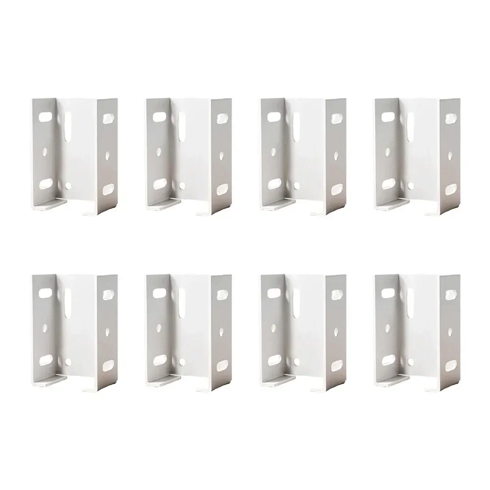 

Aluminum Fence Brackets Vinyl Fence Panel Connectors For 2 75 Inch Rails Long lasting and Lightweight Easy to Clean