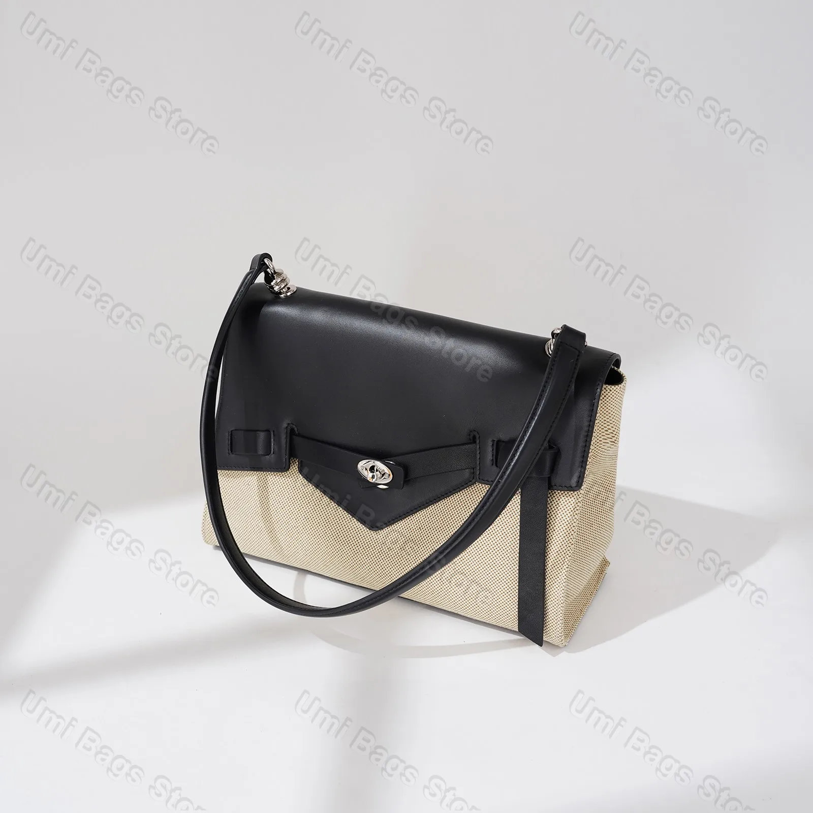 

2025 Summer Shoulder Messenger Bag Indie Square Flap Purse Versatile Women's Handbag Casual Asymmetric Design Crossbody Pack