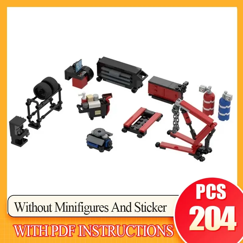 

Технология Кирпичи Speed Champs Модель гаража Moc Строительные блоки DIY Сборка F1 Подарки Инструменты для ремонта транспортных средств Игрушки Подарки