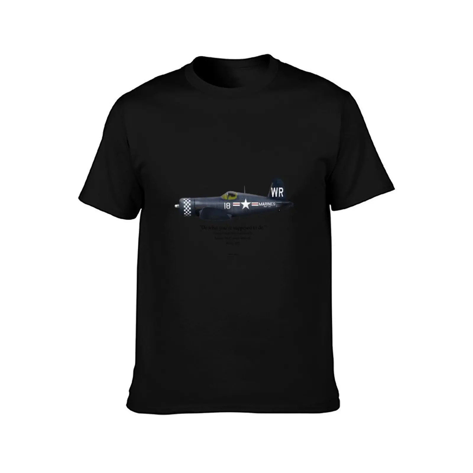 Do What You're Supposed to Do - F4U-4 T-Shirt Big Size Short Sleeve Tee for Men T-Shirt