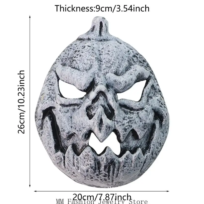 D0UB Halloween Cosplay Maske Kürbismaske Mardi Gras Mask PU Schaummaske Skelettmaske