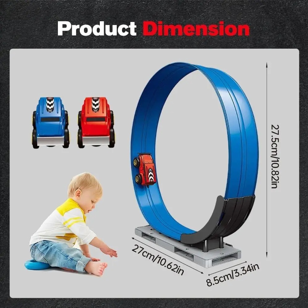 مجموعة مسار السيارة المغناطيسية المضادة للجاذبية، سهلة التجميع، مسار سباق الأطفال القابل للتغيير، ألعاب تعليمية بالقصور الذاتي