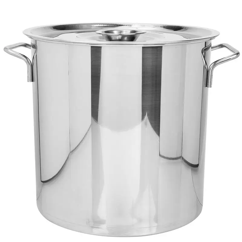 

Stainless Steel Stockpot Water Bucket Tall Cooking Pot Large Capacity Seafood Crayfish Stew Pot Canning Pasta Pot