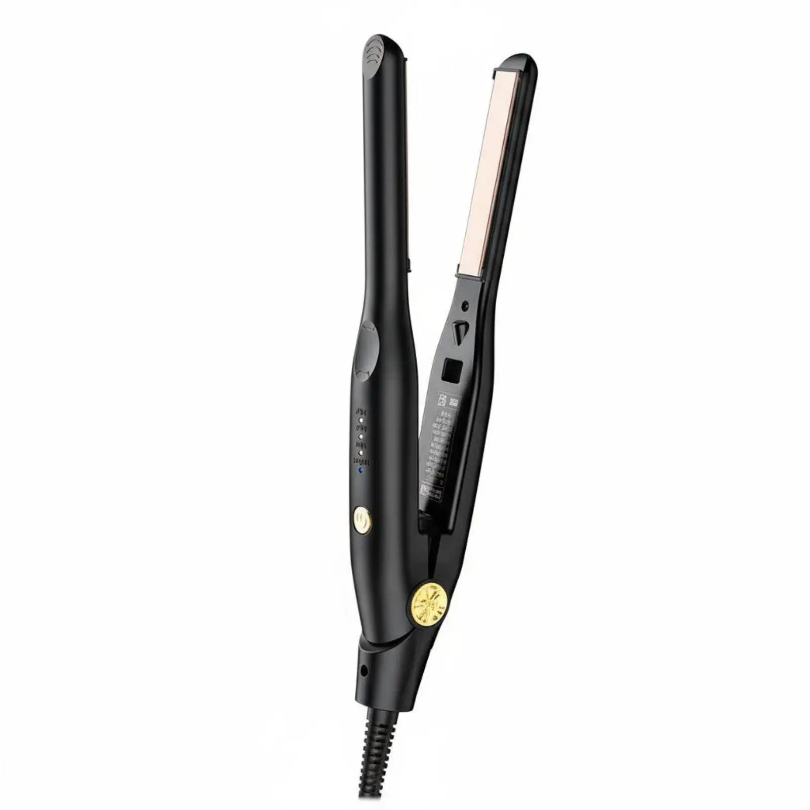 Men's Flat Iron Lightweight Short Hair Texture Quick Heating 2-in-1 Styling Iron for Students, Beginners, Dorm
