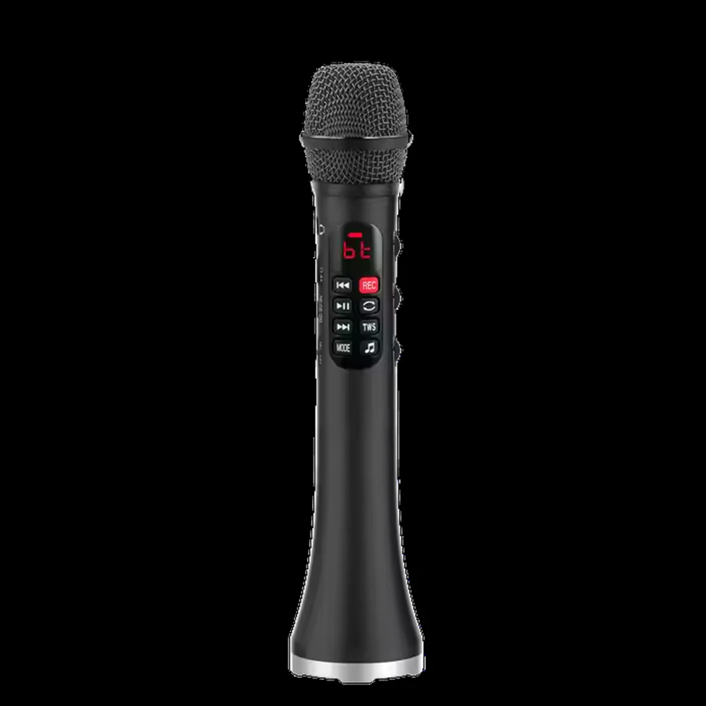 DYMKJ 25W smart wireless Bluetooth karaoke microphone L-1038 with TF TWS recorder DSP 5000mah battery, 8GB Micro SD