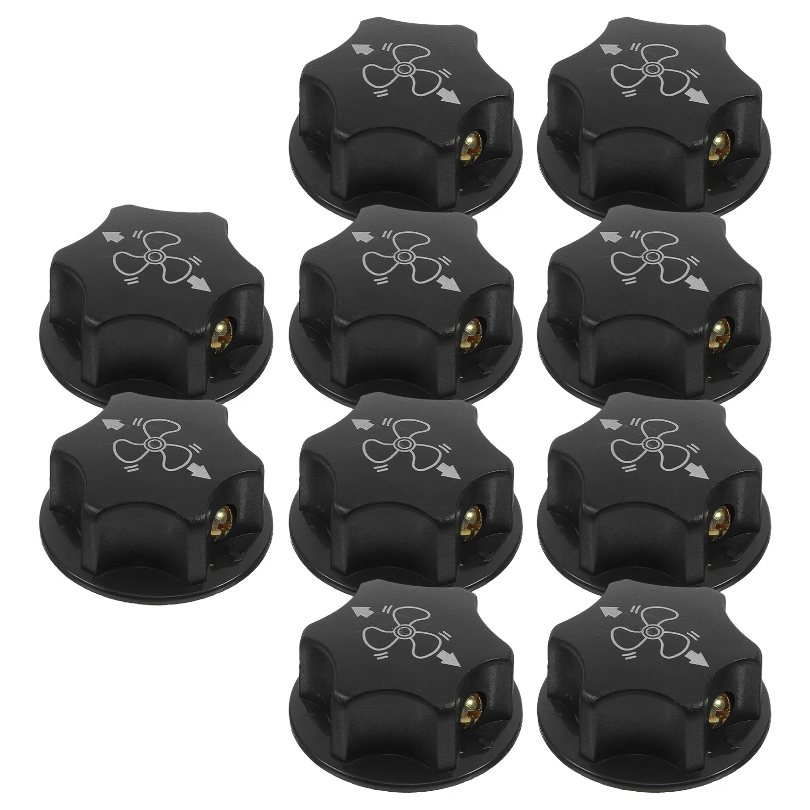 

10pcs Industrial Fan Knob Speed Control Replacement Twist Switch Universal For Floor Tower Fans Accessories Black