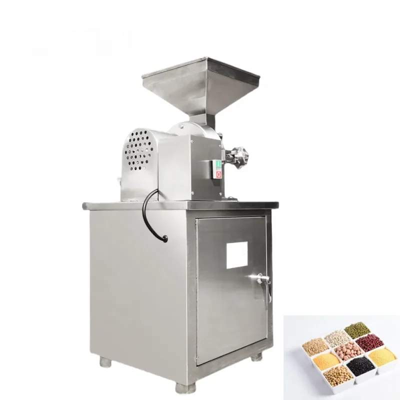 Stainless Steel Grain Mill for Cassava Corn Rice Oat Wheat Fine Grinding Flour Milling Machine