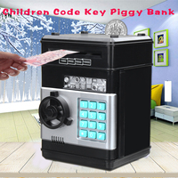 Money Box Electronic Password Code Key Lock Piggy Bank Automatic Coins Cash Saving Money Box Counter Mini Safe Box Child Gift