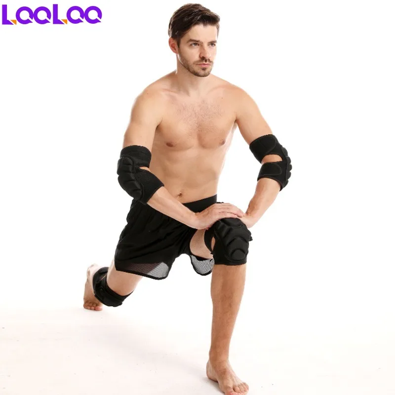 

1Pair Elbow Pads,Thick Sponge Collisioned Kneepads for Sports & Work,Protective Knee Support Sleeve for Basketball Volleyball