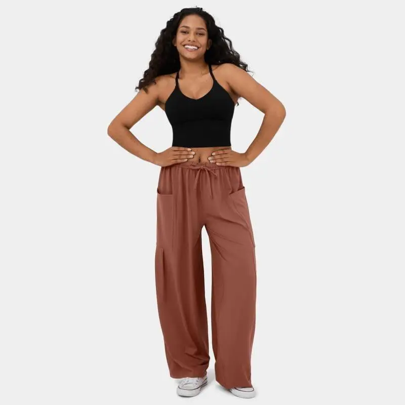 

New Men's Casual Pants Straight Leg Sle Winter Collection ex PVC Material Tactical Pants Faionable Neutral Wear