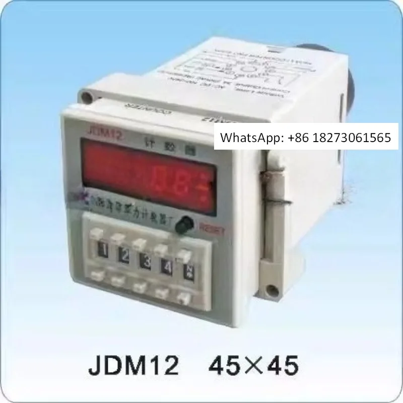 

Электронный цифровой счетчик JDM12, четырехзначный цифровой дисплей, ремешок для часов, реле памяти с отключением питания, 220 В