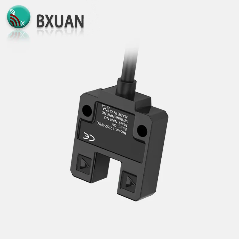 U Slot Photoelectric Sensor BPC Groove Photoelectric Switch NPN PNP NO NC Optical Sensor for Industrial Counting