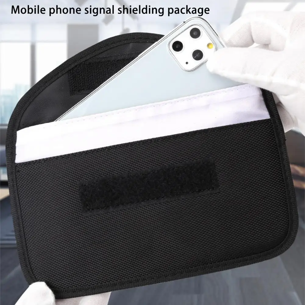 Signal Blocking Faraday Bag Anti-Radiation Anti-Hacking Tracking Spying for Cell Phones GPS RFID Car Key FOB EMF Case