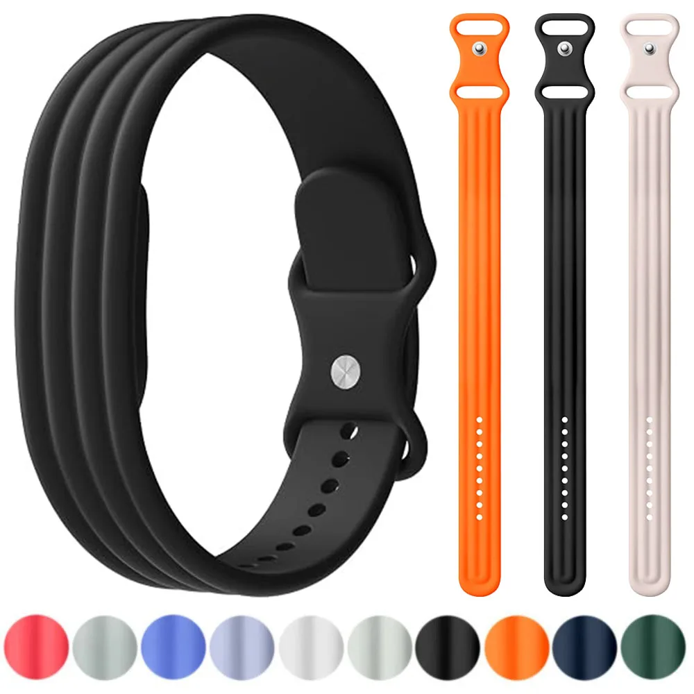Silikon-Schlaufen-Sportarmband für Google Fitbit Air Armband Weiches Atmungsaktives Band Zubehör für Fitbit Air Armbänder