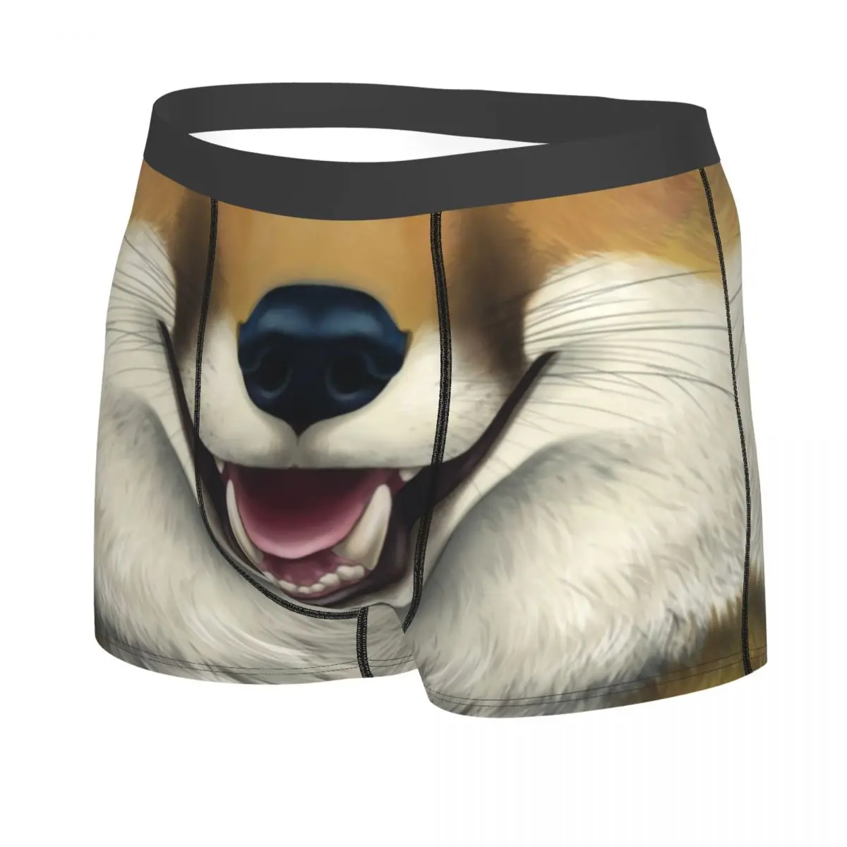 Fox Pattern Boxer Shorts For Men 3D Printed 3D Animal Print Underwear Panties Briefs Soft Underpants