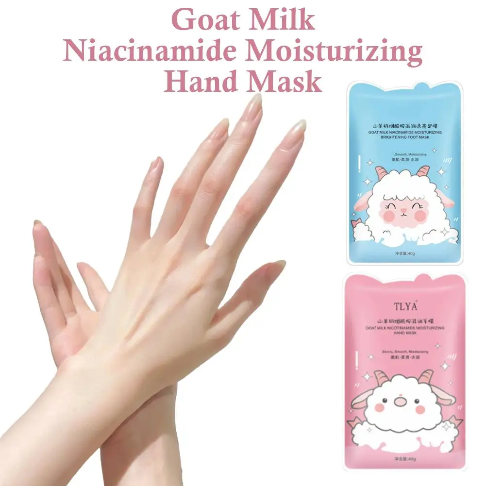 10 pares de mascarillas nutritivas para manos y pies con leche de cabra, guantes de mano blanqueadores antiarrugas hidratantes, productos para el cuidado de la piel
