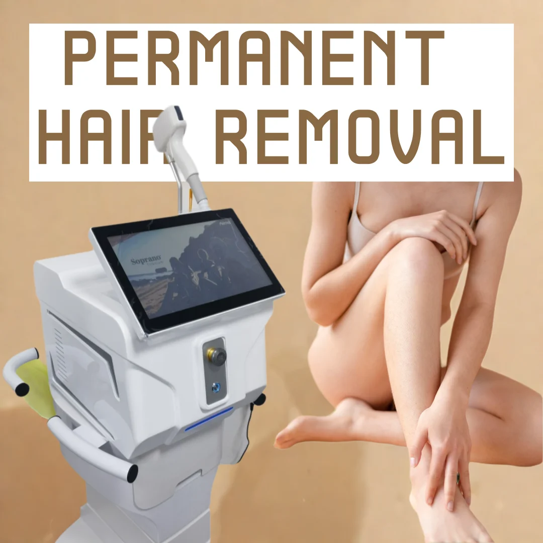 Professionelle 2-in-1-Diodenlaser-Haar- und Tattooentfernungsmaschine 808 nm ND YAG Pikosekunden-Eis-Titan-Griff mit großem Bildschirm ‌