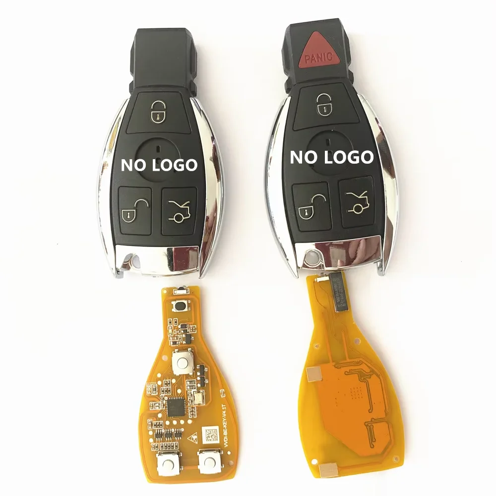 no logo 5Pcs/Lot  VVDI BE Key Pro Improved Version Yellow Board V3.2 3/4 Buttons 315MHz/433MHz  For Mercedes Benz