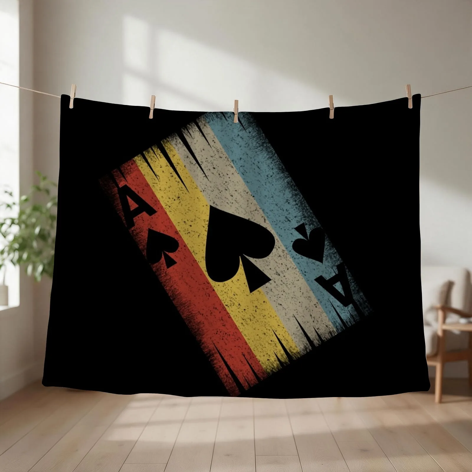 Ace of Spades Throw Blanket heavy to sleep Tourist Soft Beds Shaggy Blankets