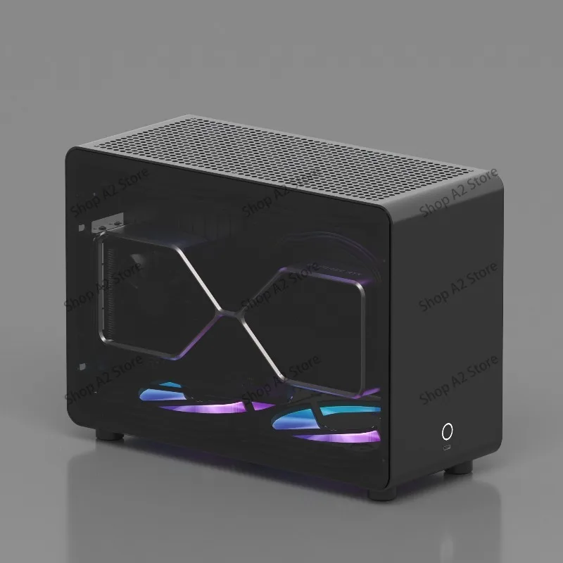 G1-pro aluminum alloy chassis A4 sfx240 water-cooled itx transparent chassis