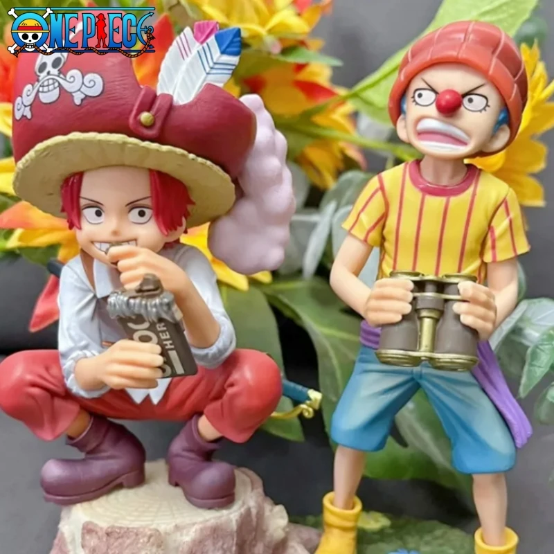 Bandai Genuine One Piece Dxf Shanks Buggy Anime Figure Grandline Wano Country Action Model Figurines Collectible Toys