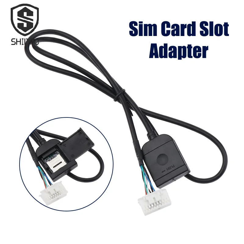 4G Sim Card Slot Adapter For Android Radio Multimedia Gps 4G 20pin Cable Connector Accsesories Wires Replancement Parts for Car