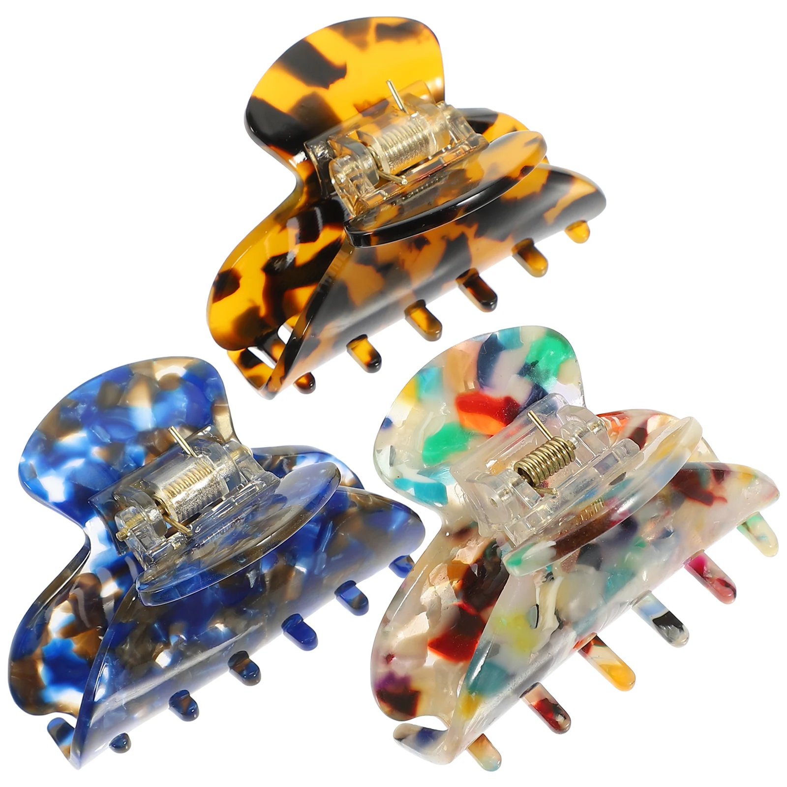 

3pcs Claw Stylish Small Clips for Women Girls Elegant Barrettes for Thick Thin Party Banquet Use Premium Hair Accessories