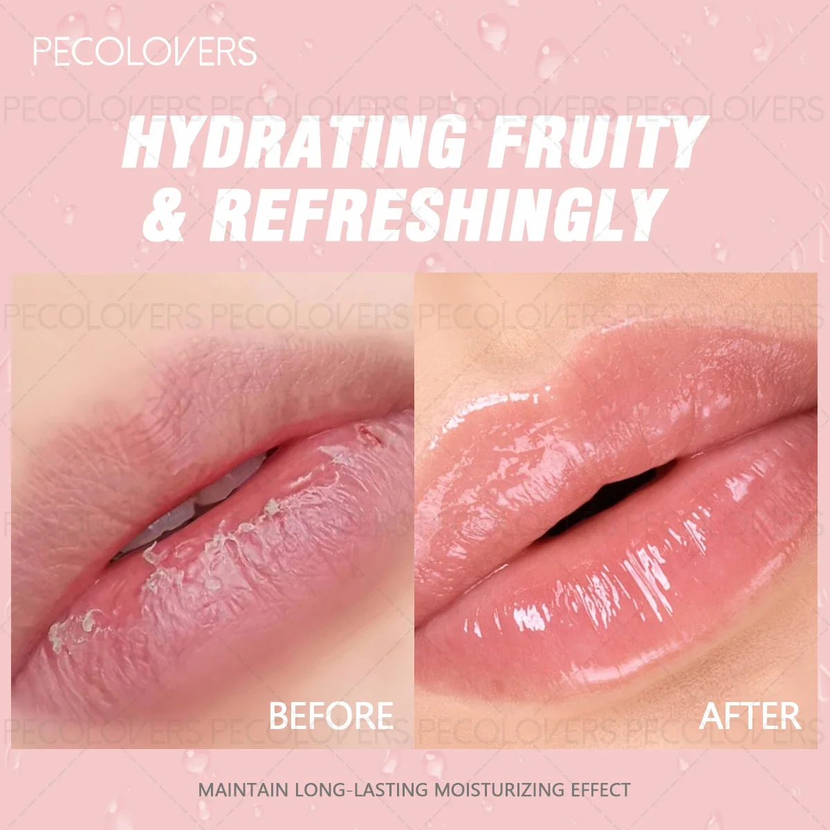 1 Pc Hydraterende Fruit Lip Olie Crystal Jelly Plumping Lipgloss Clear Niet-plakkerige Lippenbalsem Spiegel Langdurige Lip Getinte