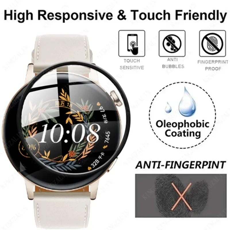 Screenprotector Voor Huawei Horloge Gt 3 2e Gt3 Gt 2 Pro 42Mm 46Mm Smart Watch Beschermende Film Voor Huawei Gt3 Pro Gt4 Zacht Glas