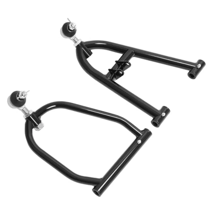 프론트 A암 1개가 더 넓어지고 +0.5 앞쪽으로 조절 가능한 상하 A암으로 안정성 향상 및 핸들링 개선, 호환 가능