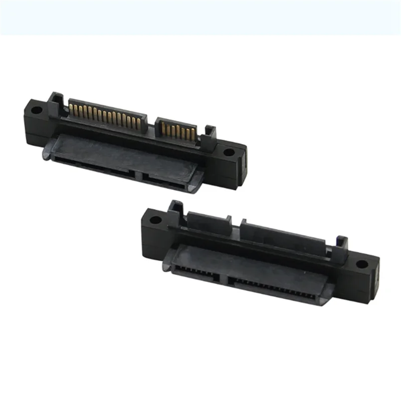 3PCS SFF-8482 SAS Female To SATA Male 15Pin Bend Head 90 Degree Angle Adapter Converter For Motherboard Cable