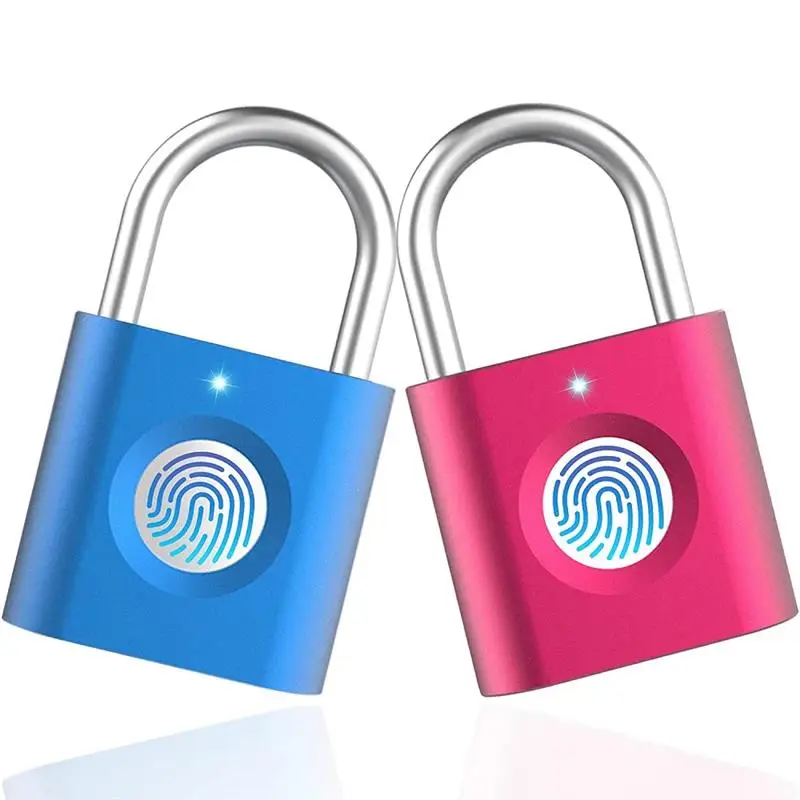 

Mini Intelligent Fingerprint Smart Padlock Fingerprint With Keyless Biometric Lock For Luggage School Bag Toolbox Gym Locker