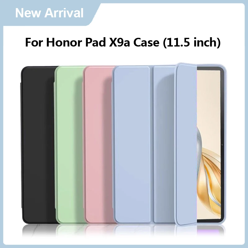 

Чехол для Honor Pad X9a, чехол 11,5 дюймов, мягкая силиконовая задняя подставка из искусственной кожи, чехол для планшета Funda Honor Pad X9a, чехол 2025