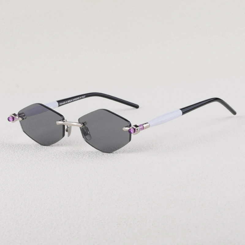 

aske P60 Rimless Classical Sunglasses for Men and Women High Quality Brand Designer UV400 Outdoor Retro Eyeglasses with Case