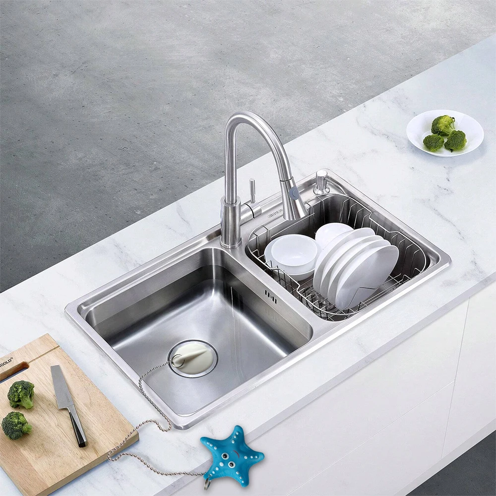 Tappo per vasca da bagno 1Pc, tappo e catena per vasca da bagno carini, lavabo di ricambio durevole a tenuta stagna con tappo per lavello con tappo