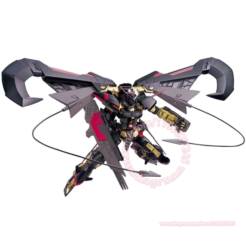 Bandai hg 1/144 gundam abstrato moldura dourada amatsumina MBF-PO1-Re2 brinquedos montados figuras da moda animação periféricos ornamentos