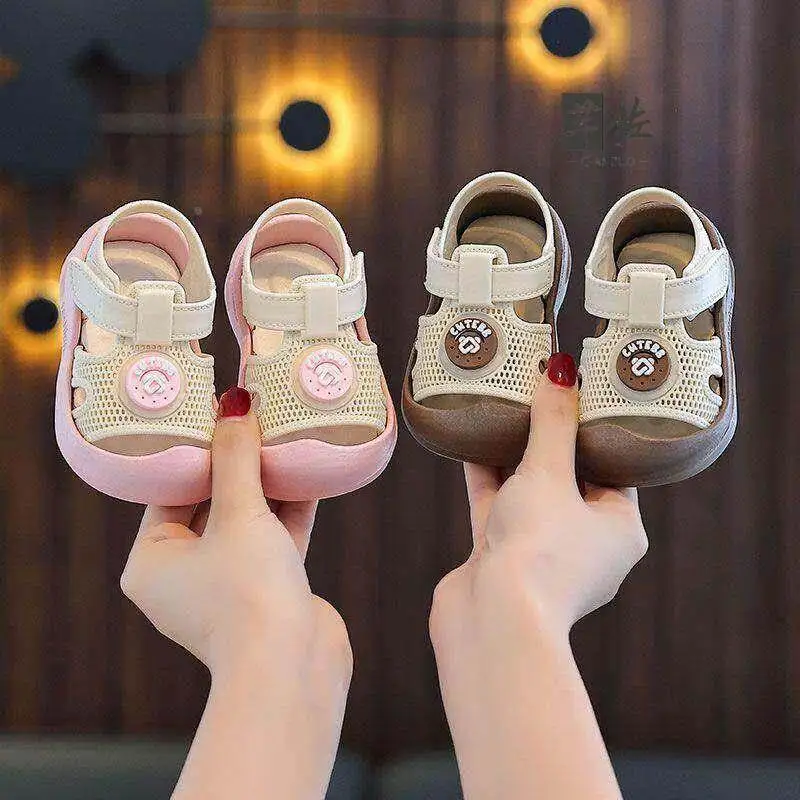 Boys Summer Sandals New Model Soft Bottom Learning to Walk Shoes Anti-Slip Beach Shoes Trendy Toddler Baby Slippers Comfortab...