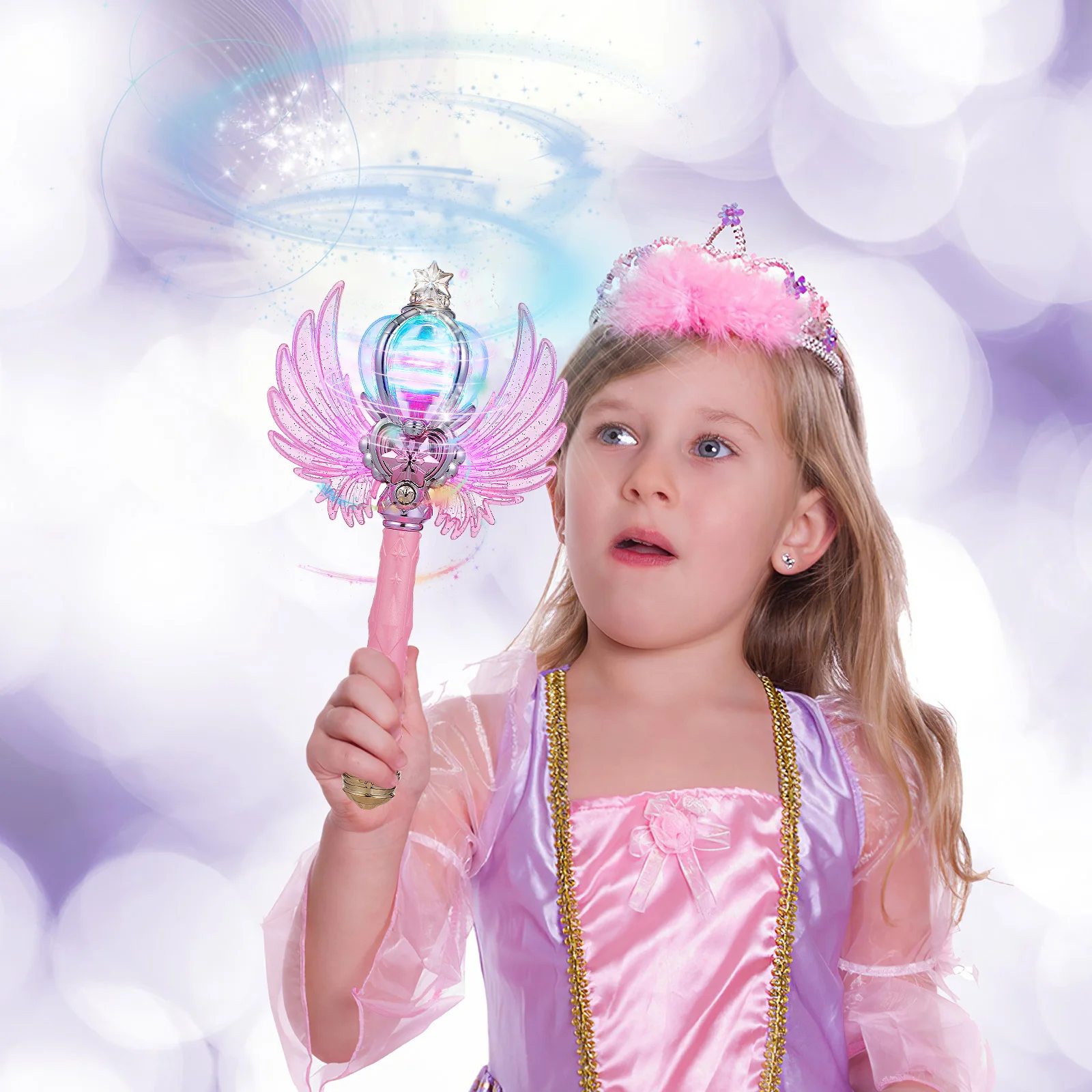 

Light Up Fairy Wand for Light and Music Festival Princess Wand Wing Birthday Parties Cosplay Glowing Wands Party Favors