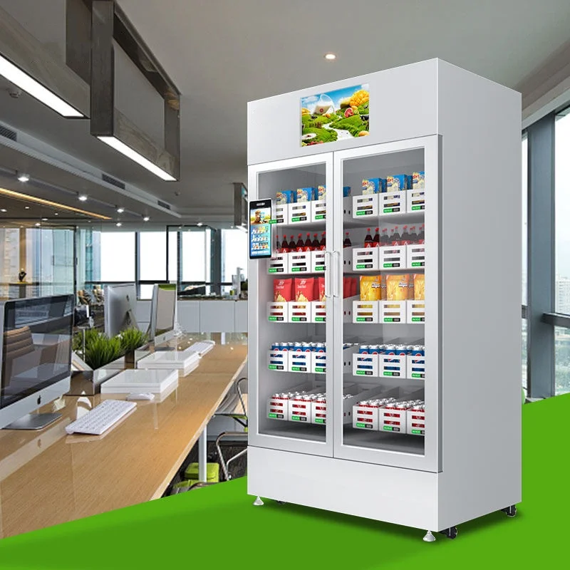 Fresh Fruit And Vegetable Vending Machine  Smart Fridge Vending Machine food For Sale 24/7 Self-Service Factory Price