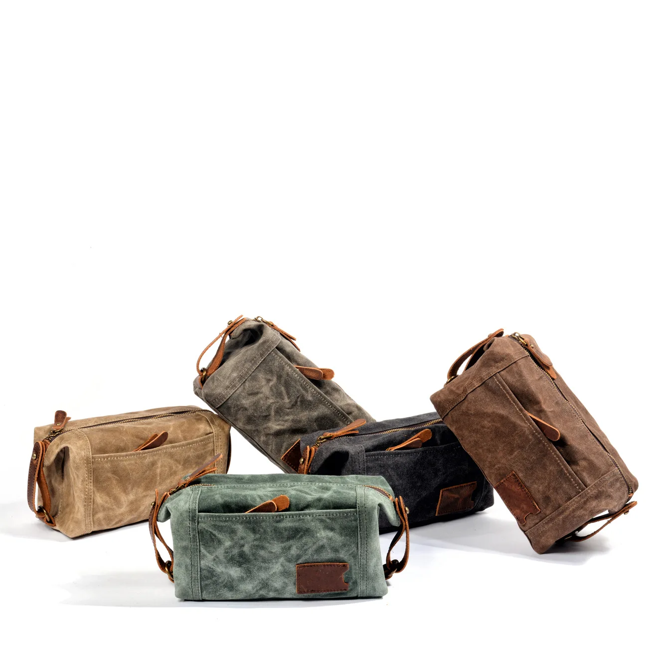 

Сумка-мессенджер в стиле ретро из вощеной ткани, маленькая дорожная водонепроницаемая сумка для стирки, Женская портативная косметичка