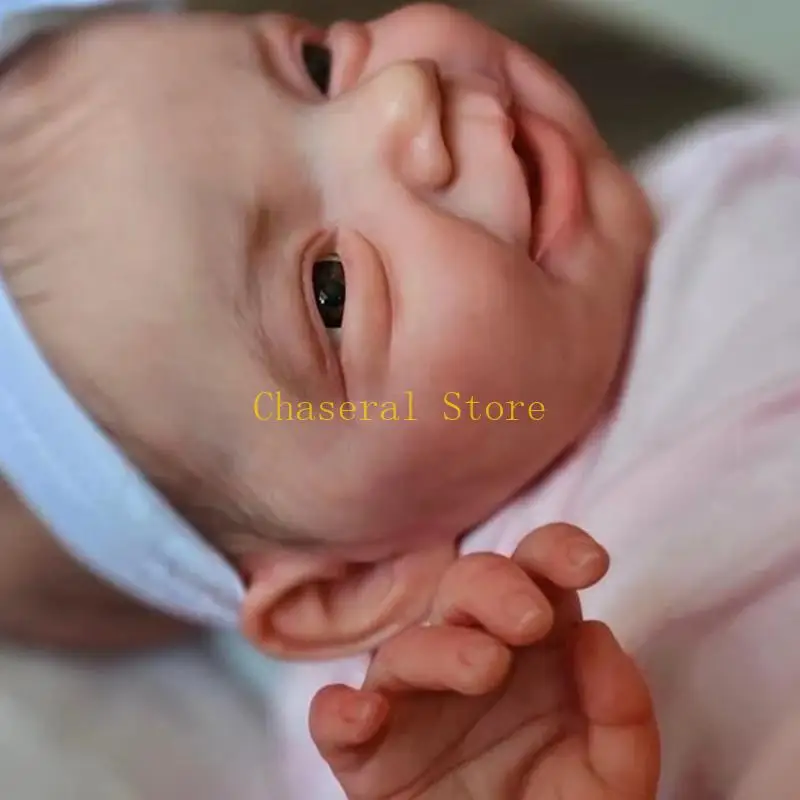 E7CE 19in จำลองตุ๊กตาเด็กทารกตุ๊กตาขยับแขนและขาเด็กมาพร้อมกับของเล่น