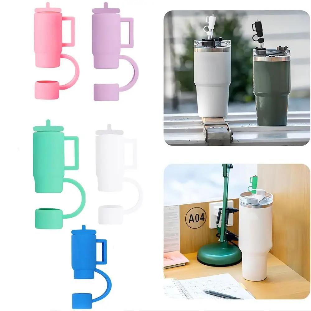 Airtight Silicone Straw Topper Reusable Cartoon Plugs Cover Drinking Caps Splash Proof for 30&40 Oz/Stanleys/Cup Accessories/Bar