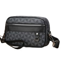 Business Style Men's Handbag Bag High Quality PU Leather Man's Shoulder Bag Multi-Functional Men's Hand Bag With Waist Strap Sac