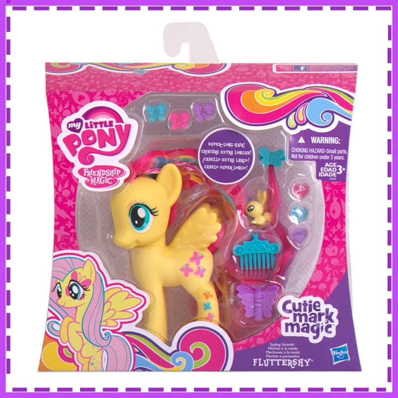 

Hasbro Anime My Little Pony Friendship Is Magic Fluttershy Rarity Twilight Sparkle Gifts for Children Action Figure Model Toys