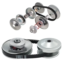 SucceBuy Go-Kart Torque Converter Go-Kart Clutch Kit Series Asymmetrical Driver Pulley Replacement with Drive Belt Small Engine