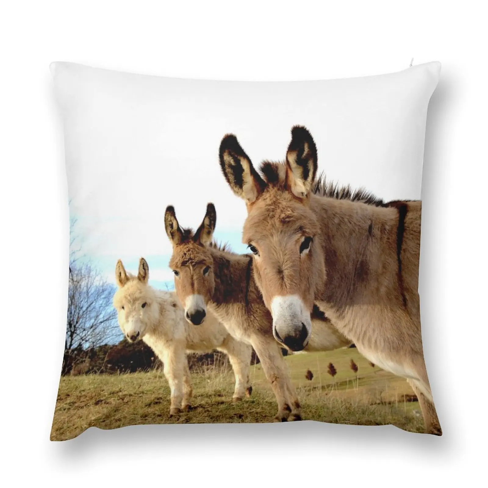 

Donkey Trio Throw Pillow Luxury Living Room Decorative Cushions christmas ornaments 2025 Decorative Sofa Cushions pillow