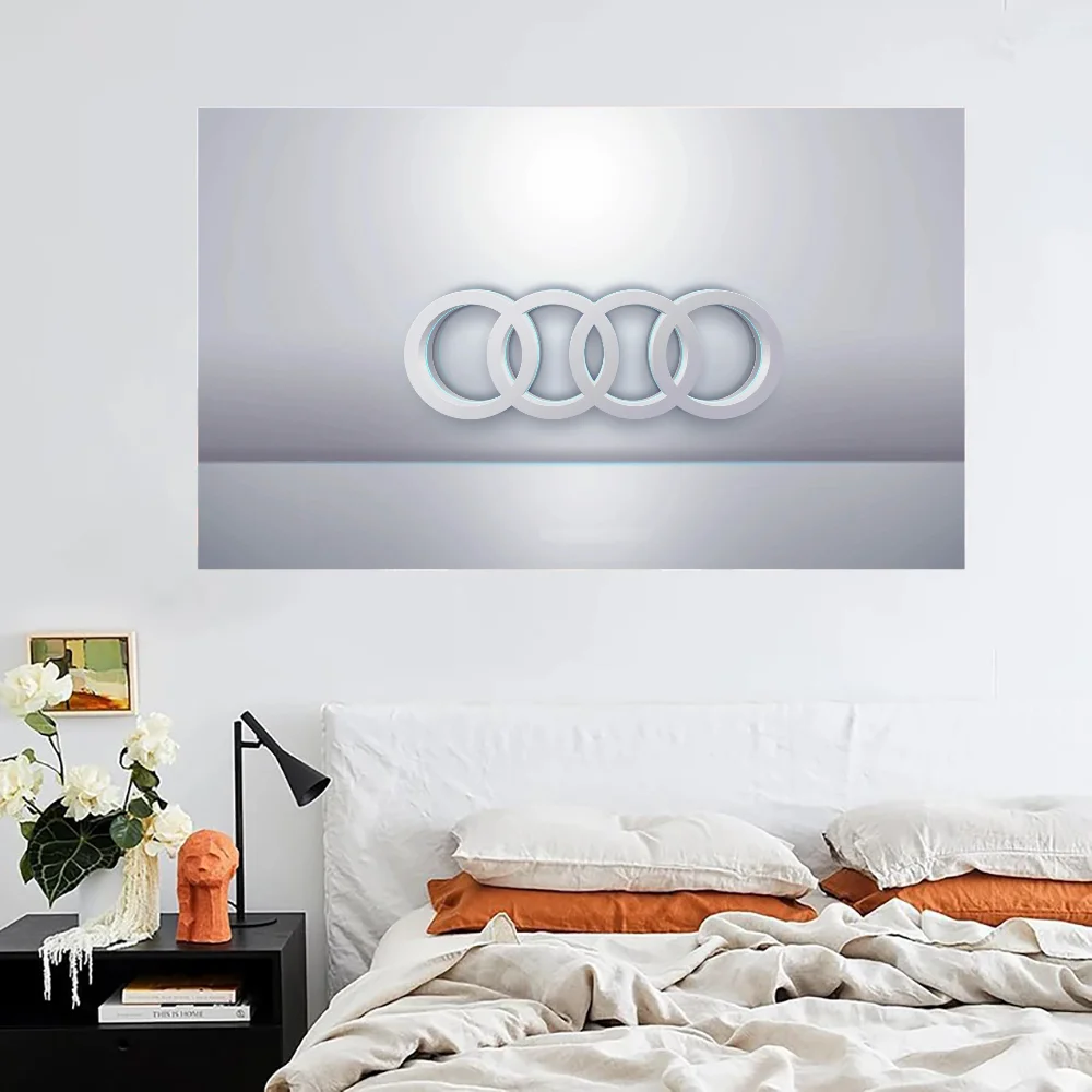 A-audi Logo Home Garden Decorative Flags for Rooms Wall Flag to Hang Flags and Banners Outdoor Decor Garage Decoration Custom