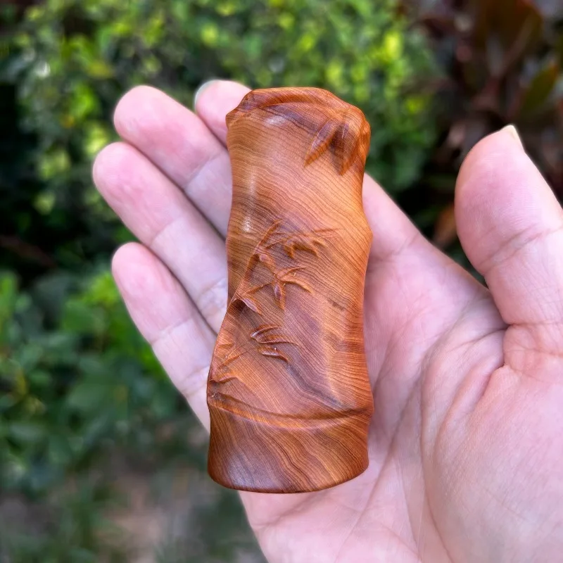 Natural Carving Rising Step by Creative Wenwan Handheld Plaything Portable Desktop Decorative Ornament Collectible Gift for Men