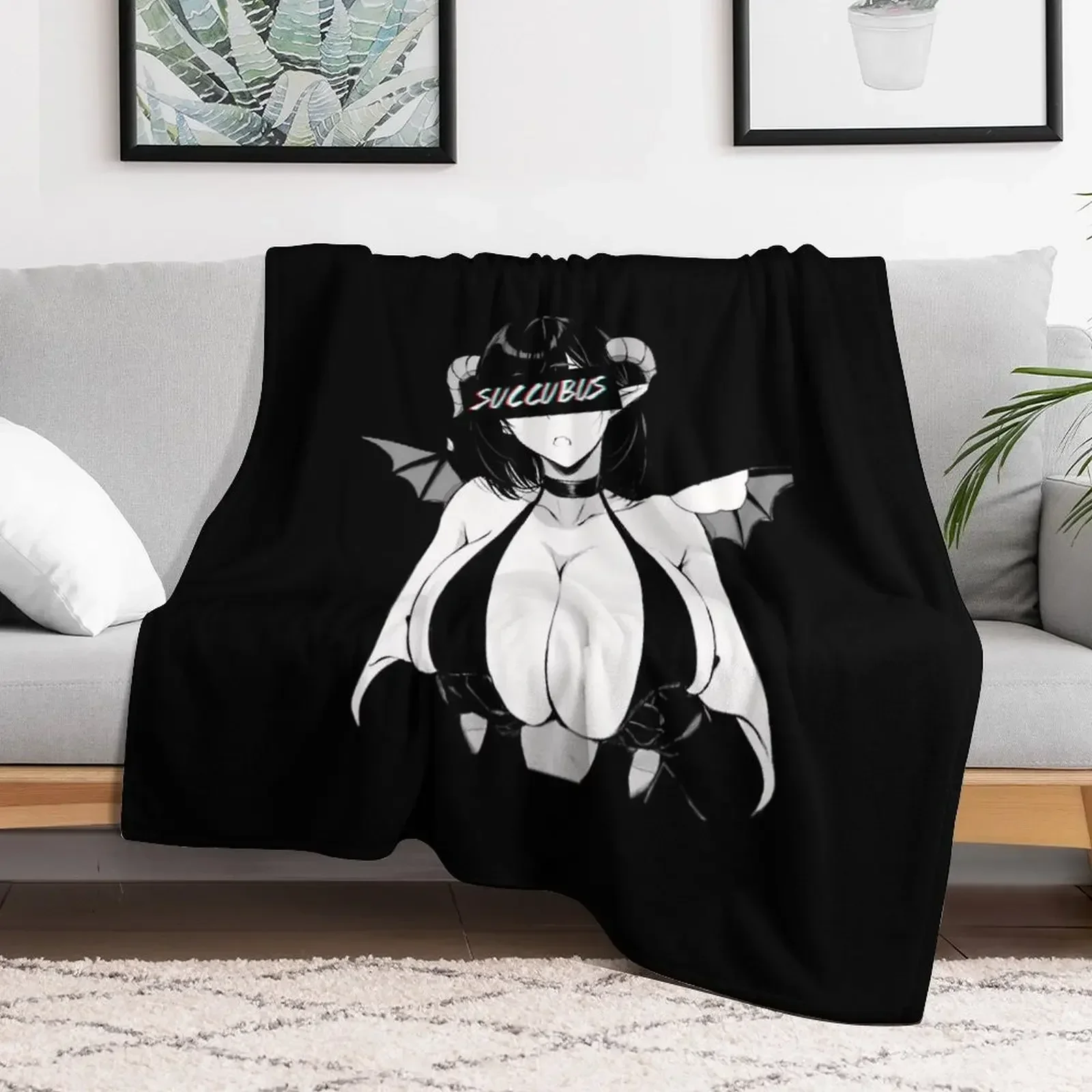 

Succubus Throw Blanket Cute Plaid Kid'S Blankets